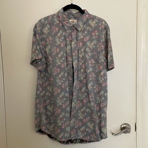 Never worn Marine Layer tropical print button down